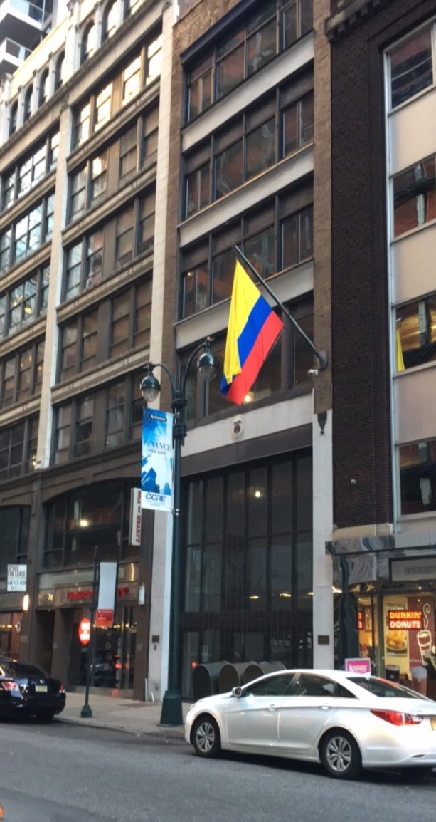 Exterior of the Colombia consulate in New York City