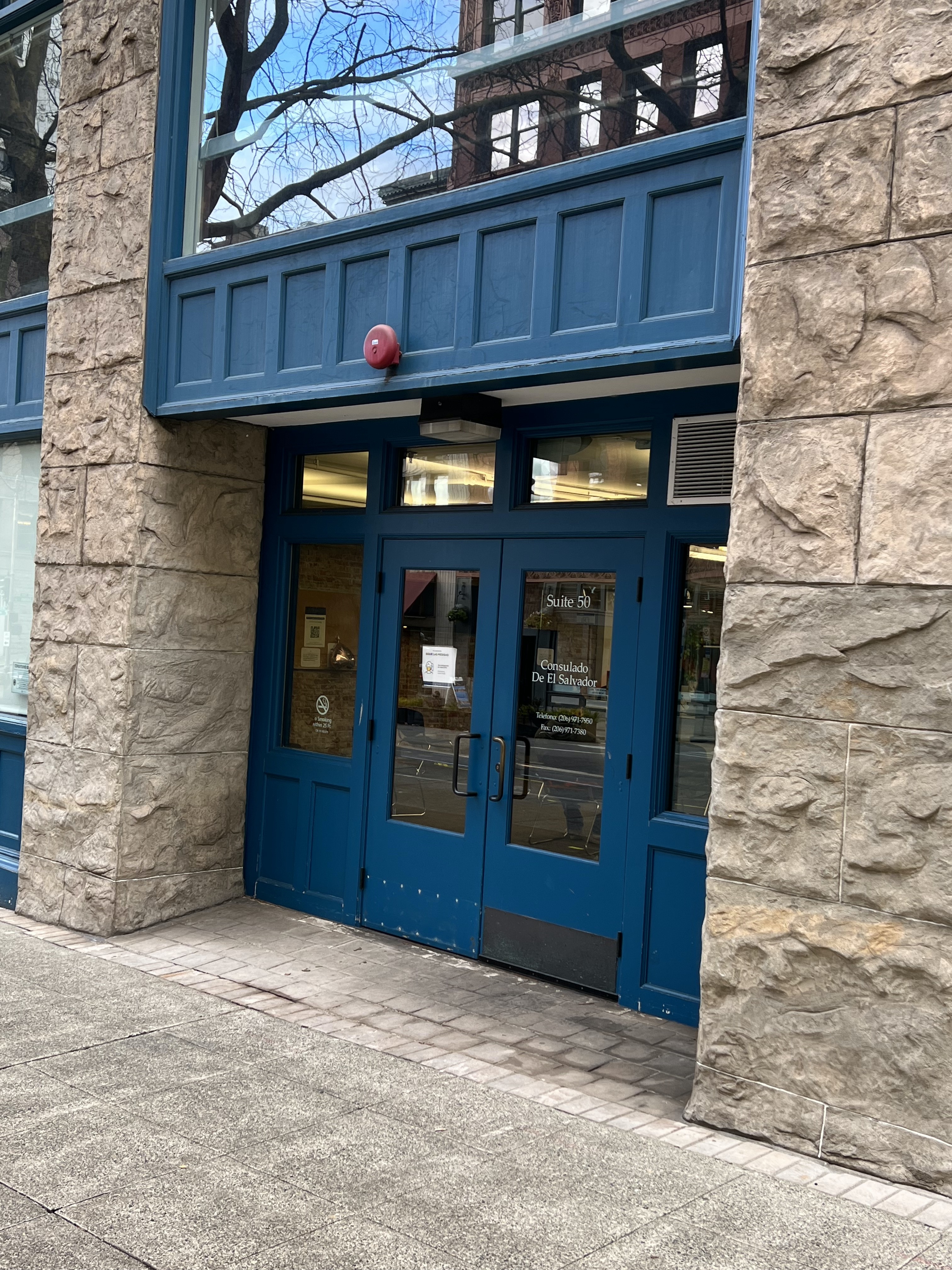 Exterior of the El Salvador consulate in Seattle