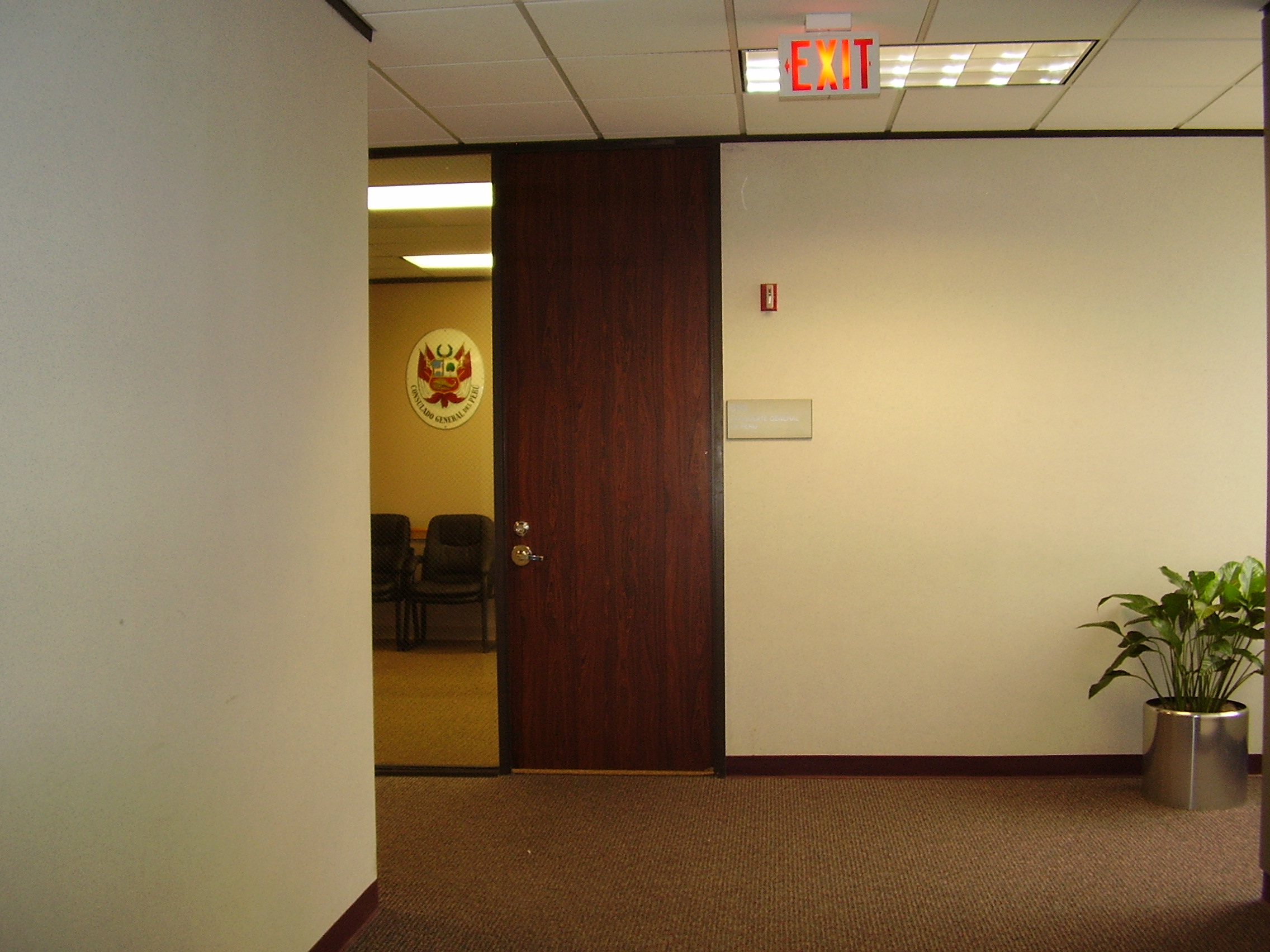 Exterior of the Peru consulate in Houston