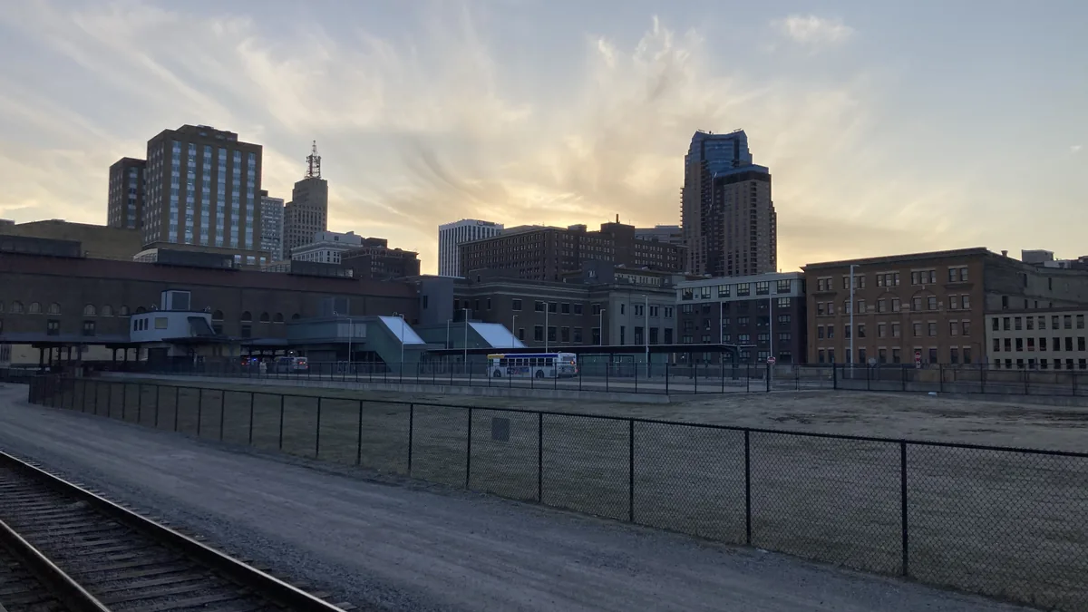 The skyline of Saint Paul, Minnesota.
