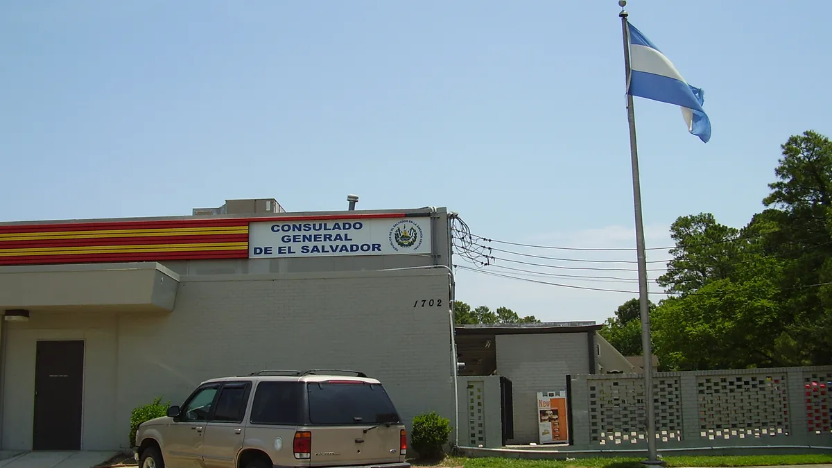The El Salvador consulate building in Houston, Texas.