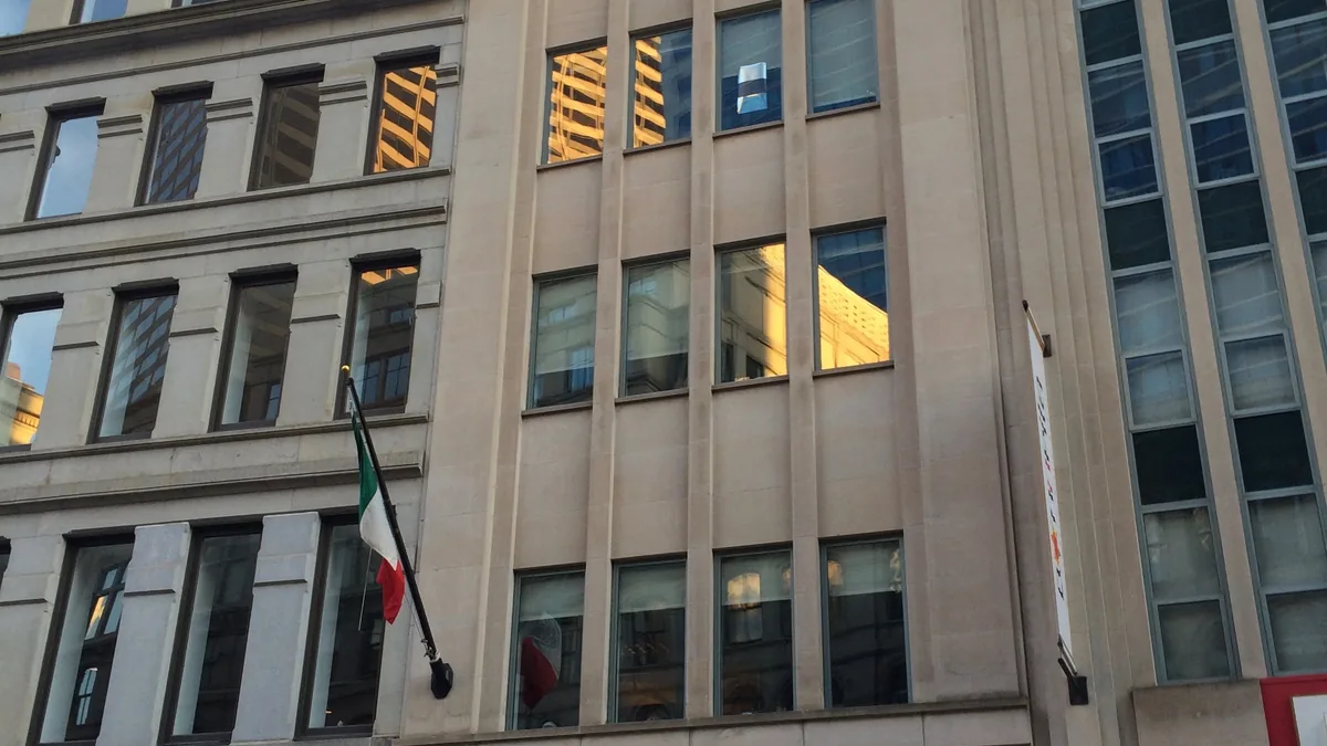 The Mexico consulate building in Boston, Massachusetts.