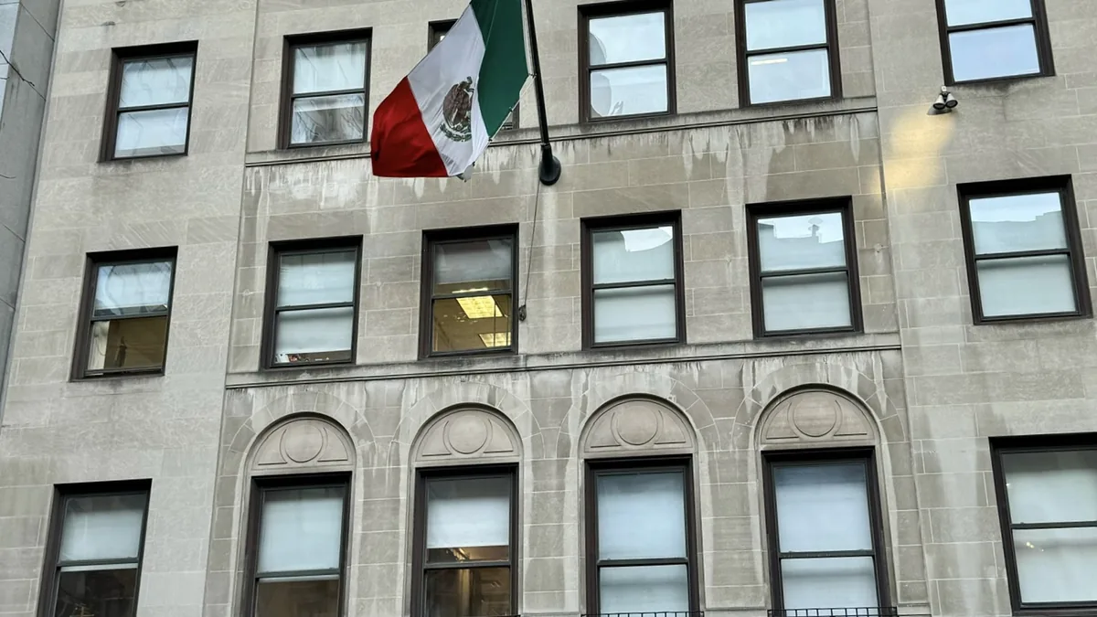 The Mexico consulate building in New York City, New York.