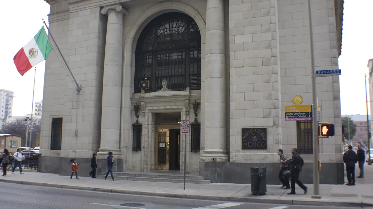 The Mexico consulate building in San Antonio, Texas.