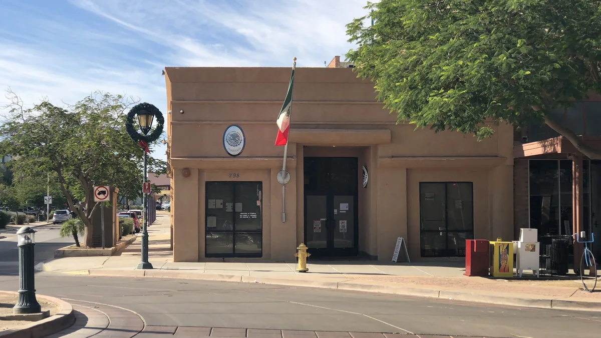 The Mexico consulate building in Yuma, Arizona.