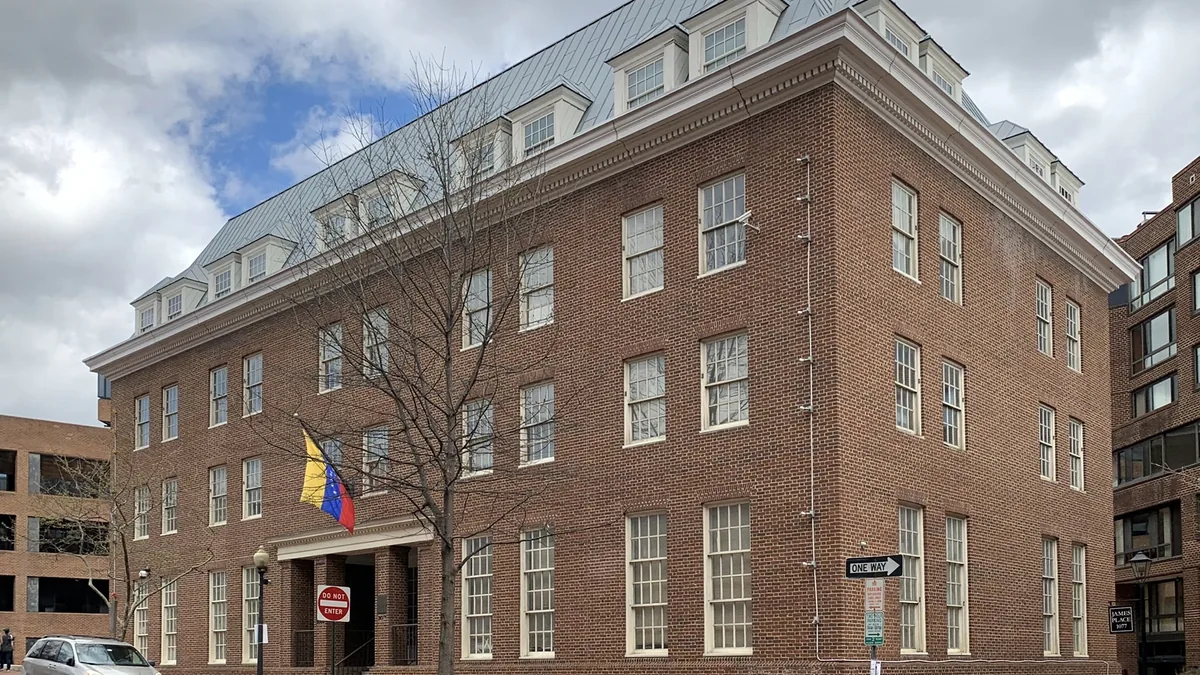 The Venezuela consulate building in Washington, District of Columbia.