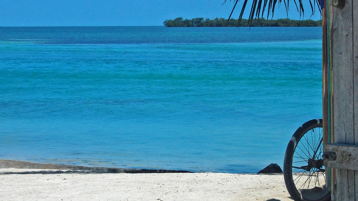 The Caribbean coast of Belize.