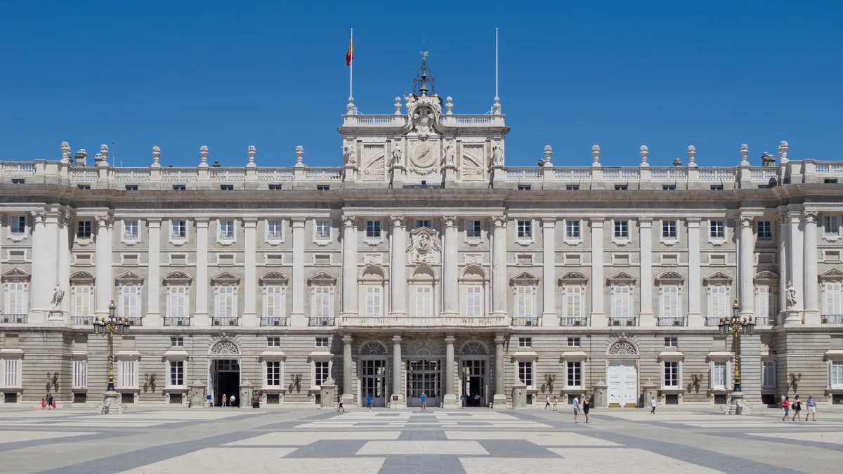The Royal Palace of Madrid, Spain.