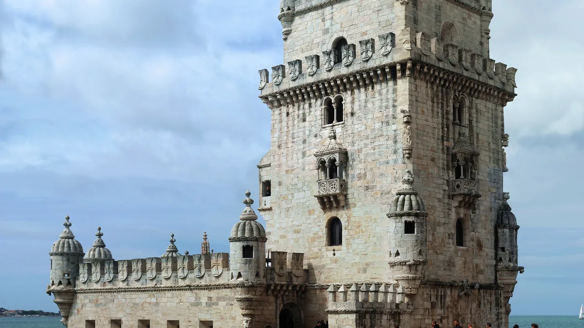 The Belém Tower in Lisbon, Portugal.