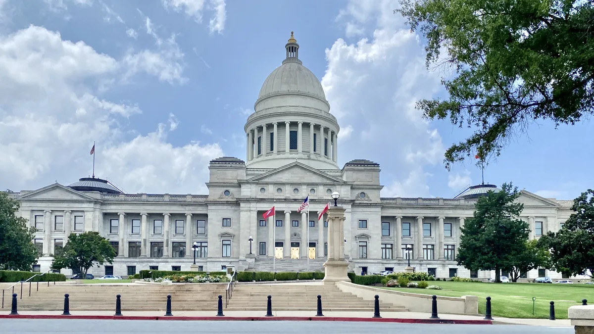 The Arkansas State Capitol in Little Rock.