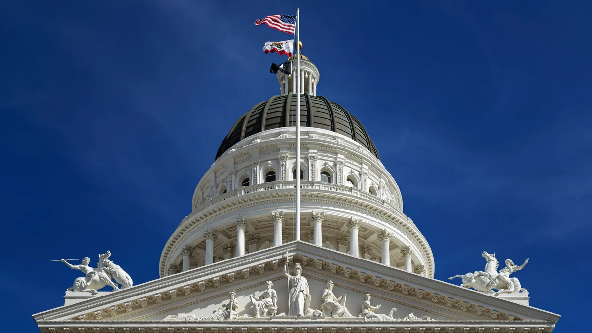 The California State Capitol in Sacramento.