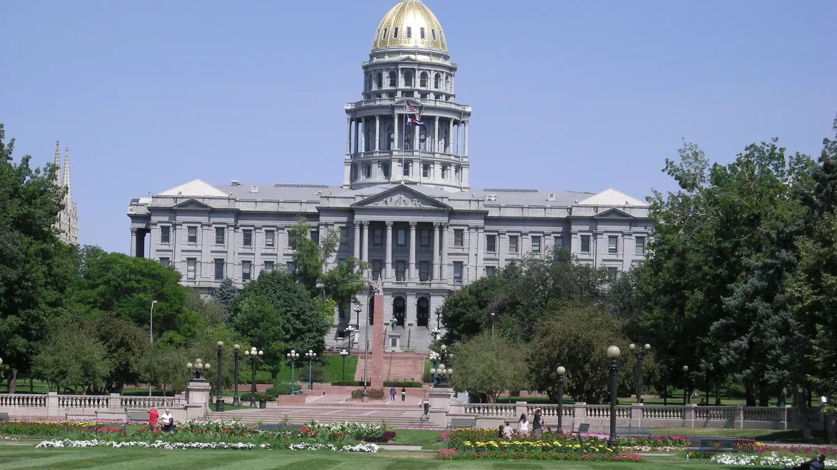 The Colorado State Capitol in Denver.
