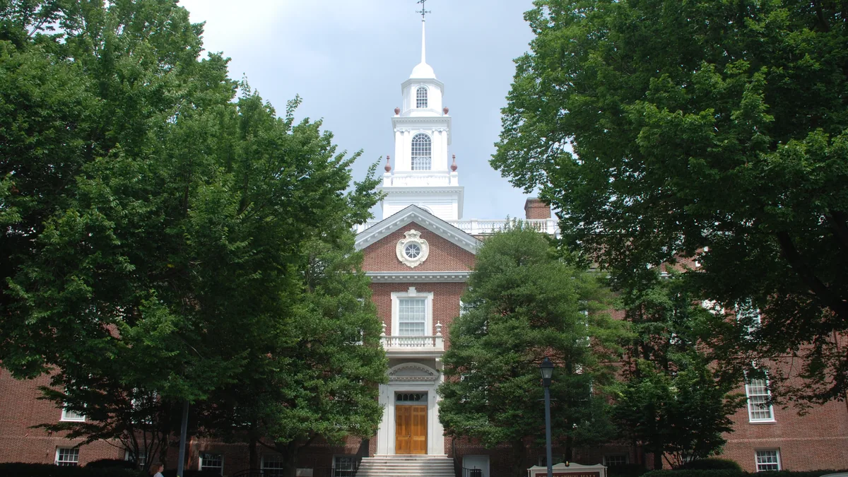 The Legislative Hall in Dover.
