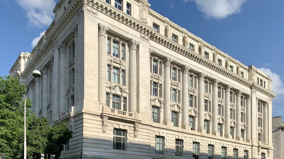 The John A. Wilson Building, seat of the District of Columbia government, in Washington, D.C.