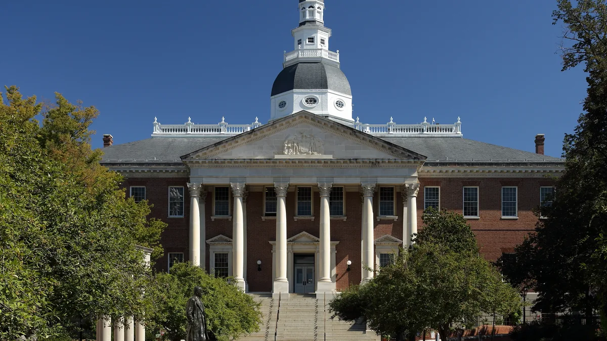 The Maryland State House in Annapolis.