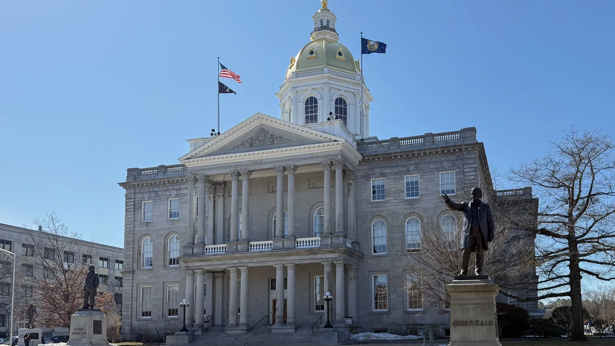 The New Hampshire State House in Concord.