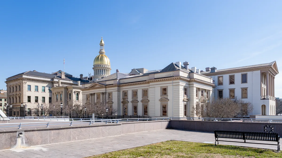 The New Jersey State House in Trenton.