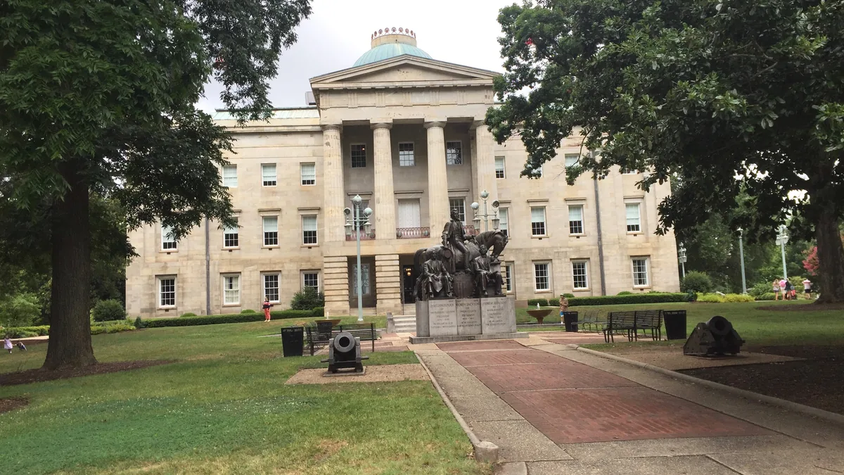 The North Carolina State Capitol in Raleigh.