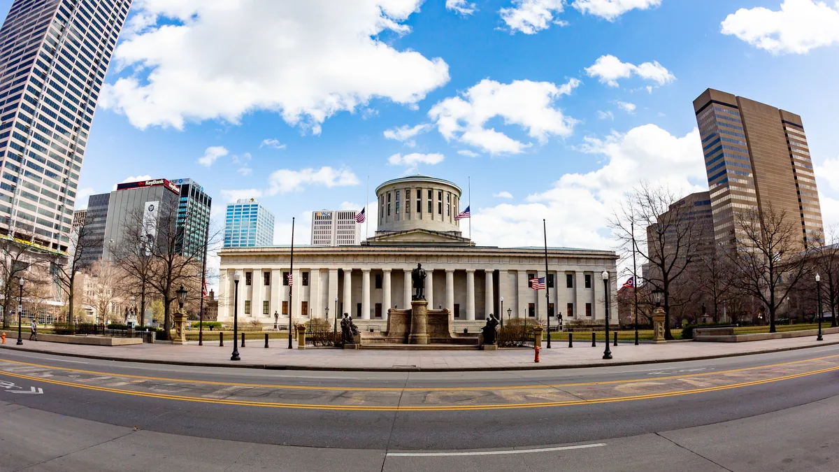 The Ohio Statehouse in Columbus.