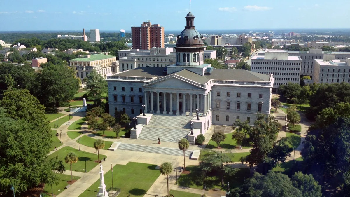 The South Carolina State House in Columbia.