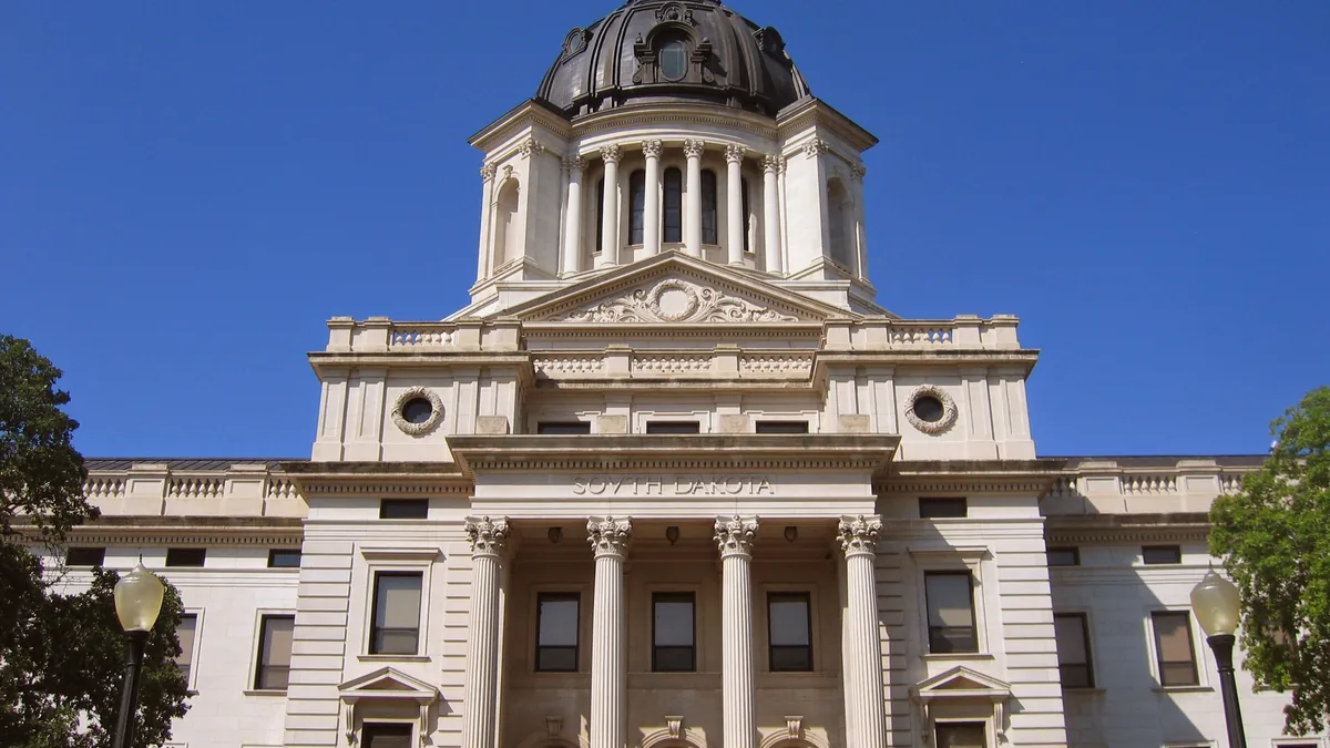 The South Dakota State Capitol in Pierre.