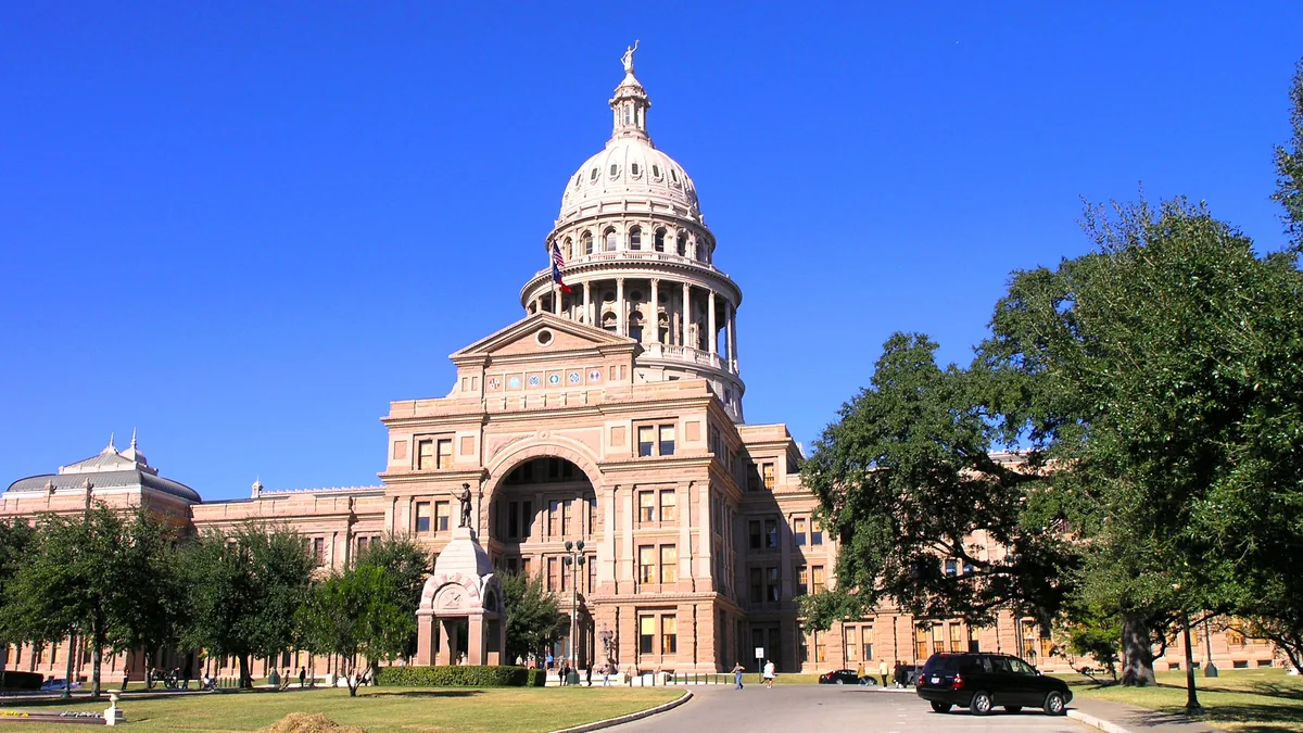The Texas State Capitol in Austin.