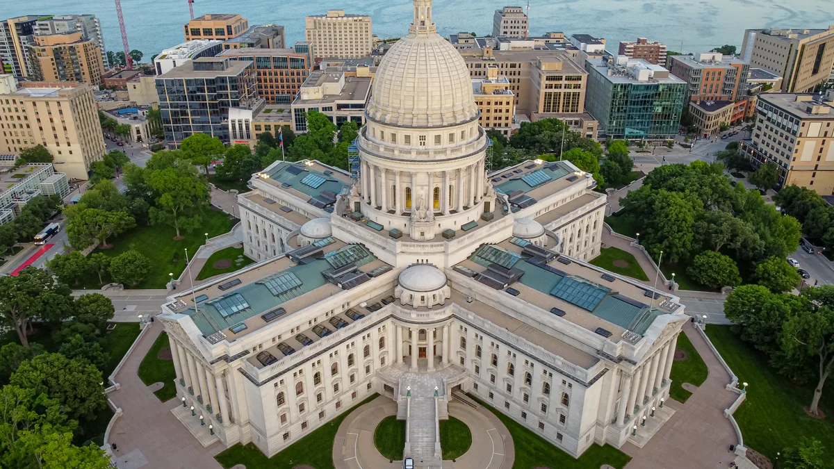 The Wisconsin State Capitol in Madison.