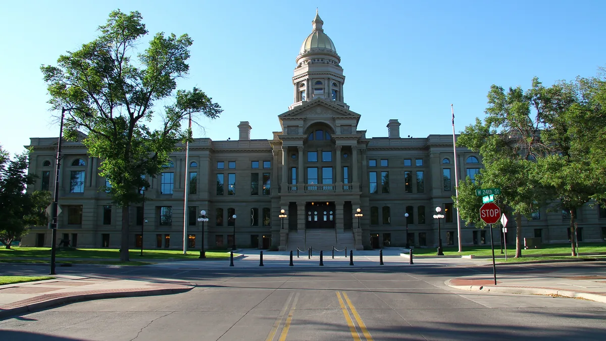 The Wyoming State Capitol in Cheyenne.